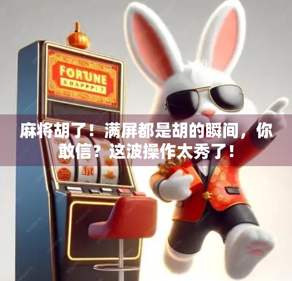 麻将胡了!满屏都是胡的瞬间,你敢信?这波操作太秀了! 麻将胡了!满屏都是胡的瞬间,你敢信?这波操作太秀了!