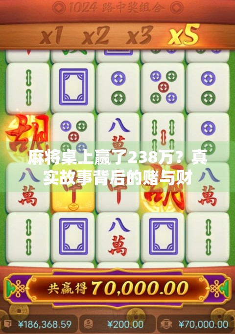麻将桌上赢了238万?真实故事背后的赌与财 麻将桌上赢了238万?真实故事背后的赌与财