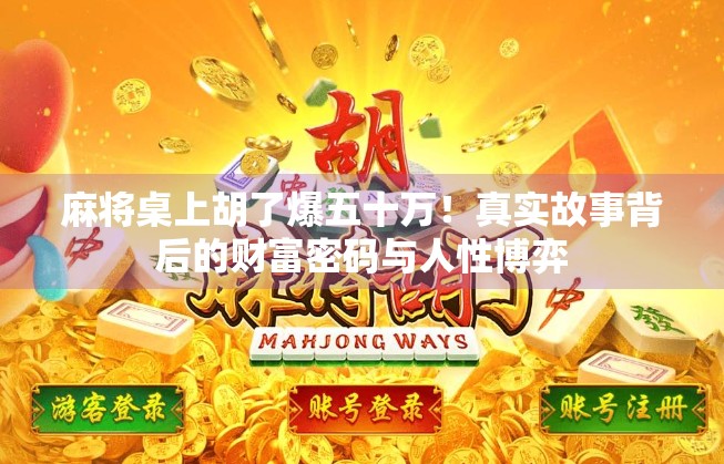 麻将桌上胡了爆五十万!真实故事背后的财富密码与人性博弈 麻将桌上胡了爆五十万!真实故事背后的财富密码与人性博弈
