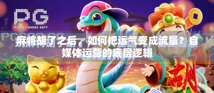 麻将胡了之后,如何把运气变成流量?自媒体运营的底层逻辑 麻将胡了之后,如何把运气变成流量?自媒体运营的底层逻辑