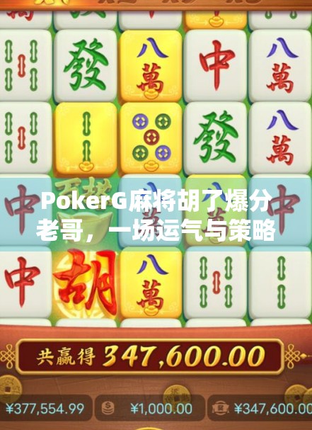 PokerG麻将胡了爆分老哥，一场运气与策略的博弈，谁在笑到最后？