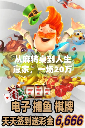 从麻将桌到人生赢家，一场20万的胡牌如何改变了我的命运