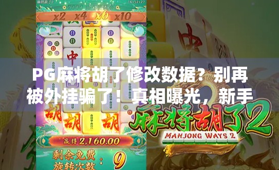 PG麻将胡了修改数据？别再被外挂骗了！真相曝光，新手必看！