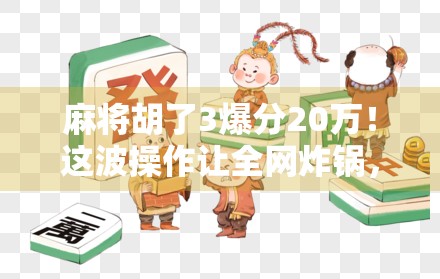 麻将胡了3爆分20万！这波操作让全网炸锅，是真技术还是玄学？