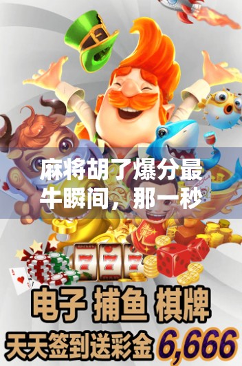 麻将胡了爆分最牛瞬间，那一秒，全场沸腾！