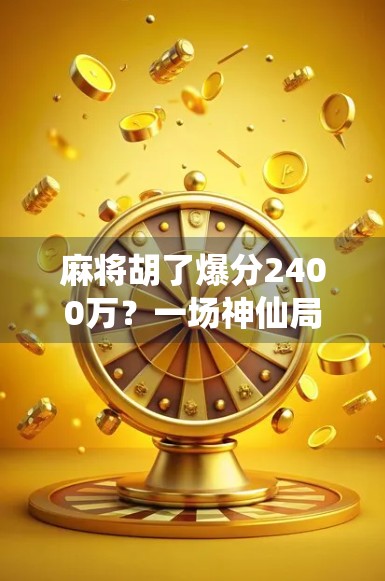 麻将胡了爆分2400万？一场神仙局背后的真相与启示