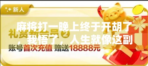 麻将打一晚上终于开胡了,我悟了,人生就像这副牌,有时要等,有时要忍! 麻将打一晚上终于开胡了,我悟了,人生就像这副牌,有时要等,有时要忍!